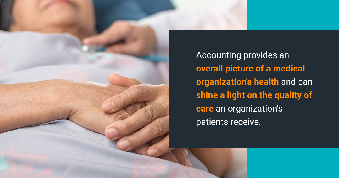 healthcare accounting provides picture of medical organization's health