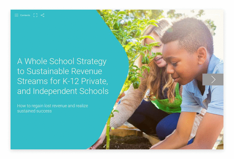 A Whole School Strategy to Sustainable Revenue