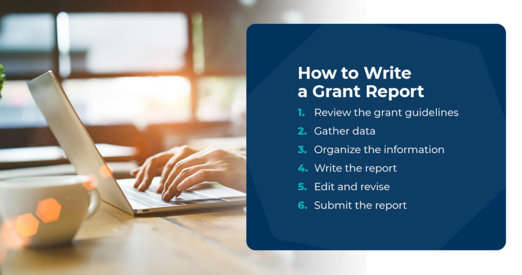 how to write a grant report