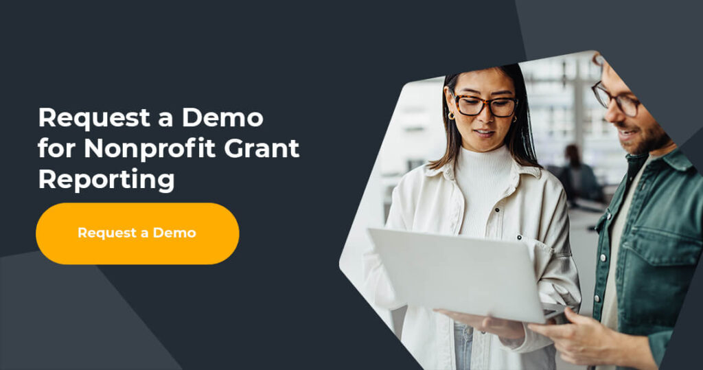 request a demo for nonprofit grant reporting